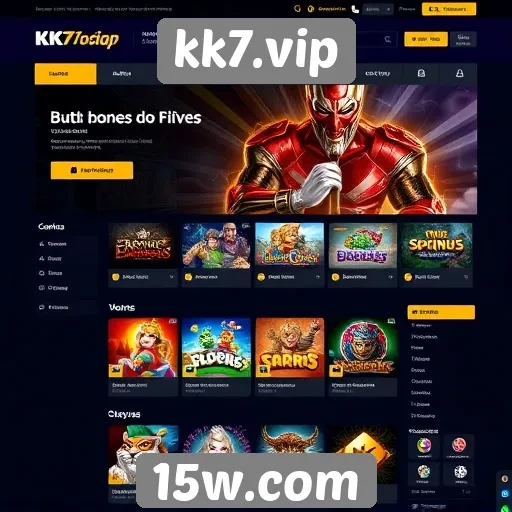 Interface e usabilidade do site kk7.vip em destaque